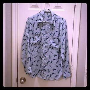 Portofino Button Down Printed Blouse